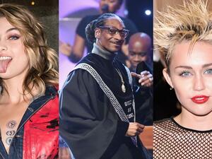 مايلي سايريس وسنوب دوج وباريس جاكسون