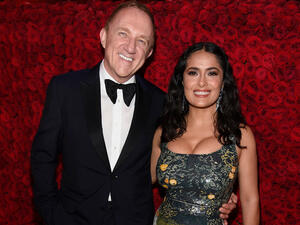 سلمى حايك وزوجها فرنسوا هنري بينولت