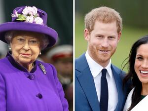 الأمير هاري وميغان ماركل والملكة إليزابيث