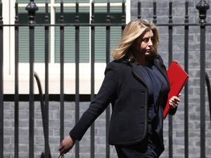Britain's Scretary of State for Defence Penny Mordaunt leaves after attending the weekly meeting of the Cabinet at 10 Downing Street in central London on May 14, 2019. (Isabel Infantes / AFP)