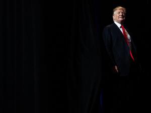 US President Donald Trump arrives to speak during the National Association of Realtors Legislative Meetings and Trade Expo in Washington, DC, May 17, 2019. (SAUL LOEB / AFP)