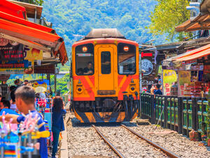 A floating lanterns at shifen railway station on the pingxi line in Taiwan. (Shutterstock/ File Photo)