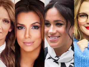 درو بيريمور وميغان ماركل وإيفا لونغوريا وسيلين ديون