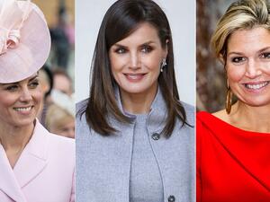 الملكة ماكسيما والمكلة ليتيزيا وكيت ميدلتون
