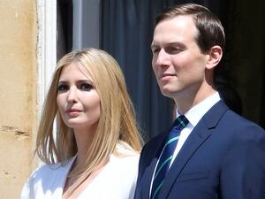 Ivanka Trump (L) and her husband special advisor to the US president Jared Kushner (R) watch during a welcome ceremony at Buckingham Palace in central London on June 3, 2019. (AFP/ File Photo)