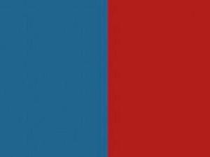 Social media users split Sudan's viral blue with red to share the spotlight with Yemen. [Twitter]