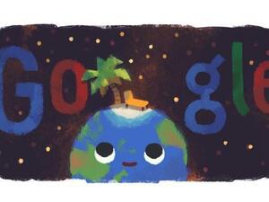 Google is marking the start of the summer solstice in the Northern Hemisphere with a new Doodle. (Image courtesy of Google)