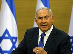 Prime Minister Benjamin Netanyahu speaks at the Knesset on May 27, 2019. (MENAHEM KAHANA / AFP)