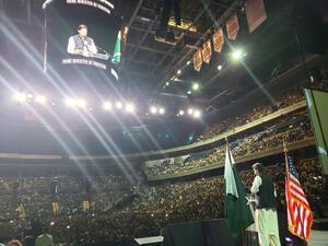 Prime Minister Of Pakistan Imran Khan Speech at Capital One Arena Washington D.C. USA (Twitter)