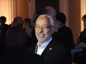 Rached Ghannouchi, the leader of Tunisia’s moderate Islamist Ennahda party (Twitter)