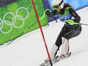 Lebanese Alpine skier Jackie Chamoun. (AFP/ File Photo)