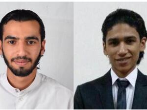 Ali Hakim al-Arab, left, and Ahmad al-Mullali are at risk of imminent execution (Twitter)