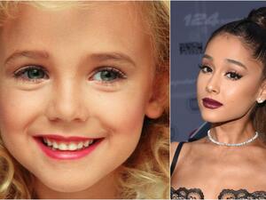 أريانا غراندي والطفلة جونبيت رمزي