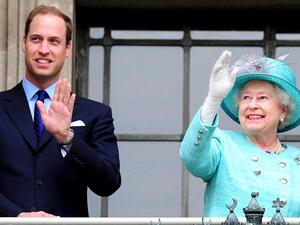 الملكة إليزابيث والأمير ويليام