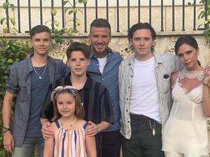 ديفيد وفكتوريا بيكهام وأطفالهم