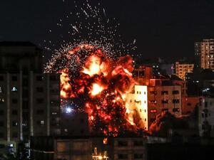 صورة ارشيفية لعدوان اسرائيلي على غزة 