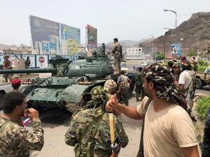 Yemeni supporters of the southern separatist movement (AFP)[EL]