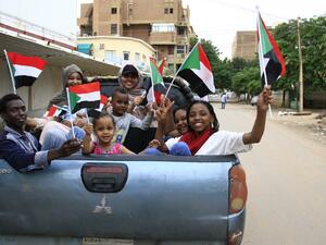 The agreement brought an end to nearly eight months of upheaval that saw masses mobilise against president Omar al-Bashir, who was ousted in April after 30 years in power. (Ebrahim HAMID / AFP)