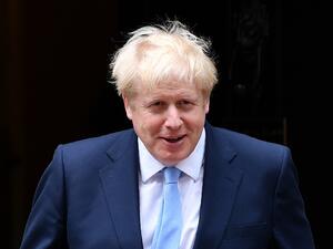 Britain's Prime Minister Boris Johnson prepares to greet King Abdullah II of Jordan outside 10 Downing Street in London on August 7, 2019. (AFP/ File Photo)