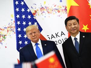 Chinese President Xi Jinping (R) and US President Donald Trump attend their bilateral meeting on the sidelines of the G20 Summit in Osaka. (AFP/ File Photo)