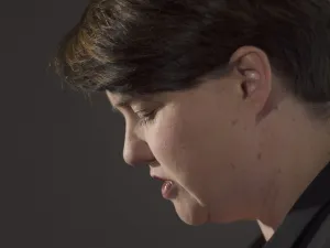 Scottish Conservative leader Ruth Davidson gives a press conference to announce her resignation in Edinburgh, Scotland  (AFP)