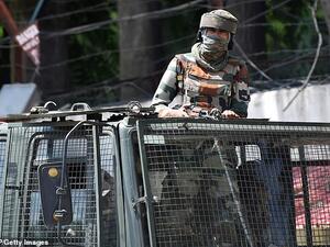 Pakistan claims Indian troops (file pic) shot two of its civilians dead and wounded a third after they fired across the Line of Control separating Kashmir in an 'unprovoked' incident on Sunday. (AFP/ File Photo)