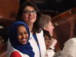 US Congresswomen Ilhan Omar, left, and Rashida Tlaib. (AFP)