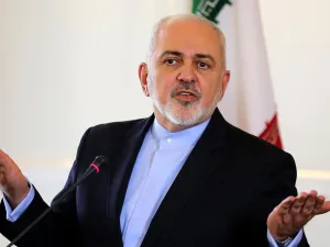 Iran's Foreign Minister Mohammad Javad Zarif gestures during a press conference in Tehran. (AFP)