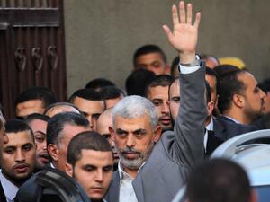 The leader of Hamas resistance movement in the Gaza Strip, Yahya Sinwar. (AFP/ File Photo)