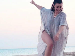 Arwa posted a new photo  to her Instagram account, where she appeared jumping with happiness, wearing a swimsuit and a Cash Maillot. (Source: arwagouda - Instagram) Arwa posted a new photo  to her Instagram account where she appeared jumping with happiness wearing a swimsuit and a Cash Maillot Source arwagouda Instagram