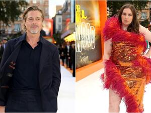 لينا دونهام وبراد بيت