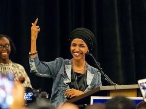 Muslim Somali congresswoman Ilhan Omar elected from Minnesota (AFP Photo/Kerem Yucel)
