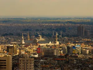 View from high to new and old Damascus (Shutterstock)	