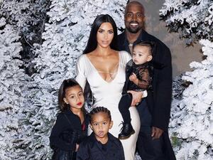 كيم كارداشيان وكانيه ويست وأطفالهم