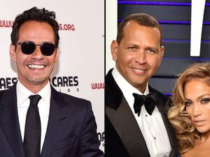 جينيفر لوبيز وأليكس رودريغز ومارك أنتوني