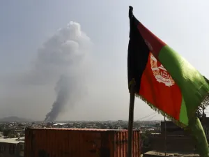 Smoke rises from the site of an attack after a massive explosion the night before near the Green Village in Kabul on September 3, 2019. (AFP/ File Photo)
