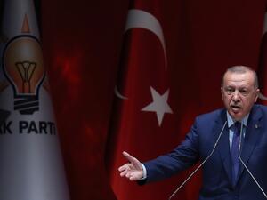 Turkish President and leader of Justice and Development (AK) Party Recep Tayyip Erdogan (AFP)