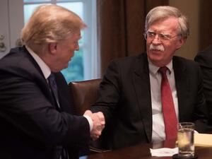 US President Donald Trump on September 10, 2019, announced he has fired his hawkish national security advisor John Bolton, saying he disagreed "strongly" with his positions. (AFP/ File Photo)