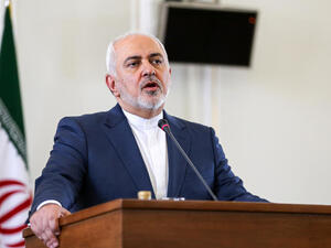 Iran's Foreign Minister Mohammad Javad Zarif gives a joint press conference with his German counterpart (unseen) in the capital Tehran on June 10, 2019. (AFP/ File Photo)