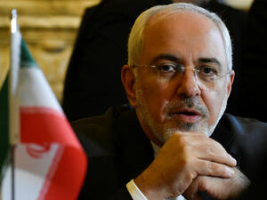 Iran Foreign Minister Mohammad Javad Zarif Khonsari talks with his Belgian counterpart in Brussels on January 11, 2018. (AFP/ File Photo)