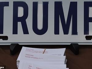 Swedish authorities say Marcus Saaf was denied a vanity plate (not pictured) with the letters TRUMP because it violated motor vehicle department rules. (AFP/ File Photo)