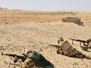 Egypt's security forces have killed 15 suspected militants (Twitter)