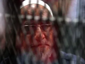 Mohammad Badie in court, Wednesday (AFP) 