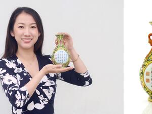 This Qianlong famille rose wall vase was bought from a charity shop for just £1, however it is expected to make over £50,000 in our November Asian Art Auction. (Twitter)