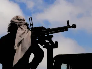 Yemeni soldier shoots Houthi militias, south of Yemen in the city of Taiz. (Shutterstock/ File Photo)