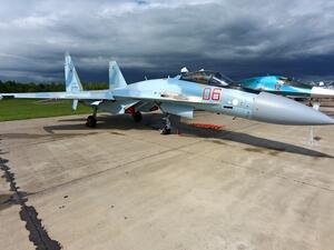 Russian Air Force Su-35 Flanker fighter aircraft on display at Kubinka airbase. (Shutterstock/ File Photo)