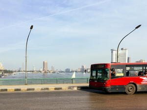 Traffic and transportation over bridge, Cairo (Shutterstock)	
