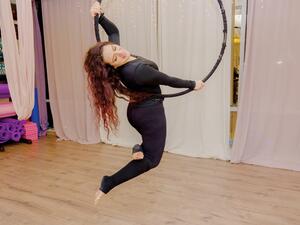 The 42-year-old mother of three girls, opened Saudi Arabia’s first certified aerial arts studio in the coastal city of Jeddah. (AN photos by Huda Bashatah)