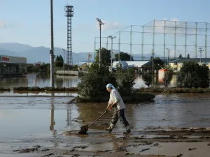 Rescuers in Japan worked around the clock on October 15 in an increasingly desperate search for survivors of a powerful weekend typhoon that killed more than 70 people and caused widespread destruction. (STR / JIJI PRESS / AFP)
