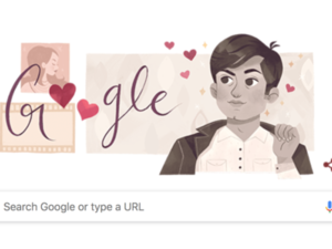 Google Doodle celebrates Pakistani actor, Waheed Murad's 81st birthday on 2nd October, with a customized homepage on the Google search engine. (Photo: screen-grab of Google homepage)